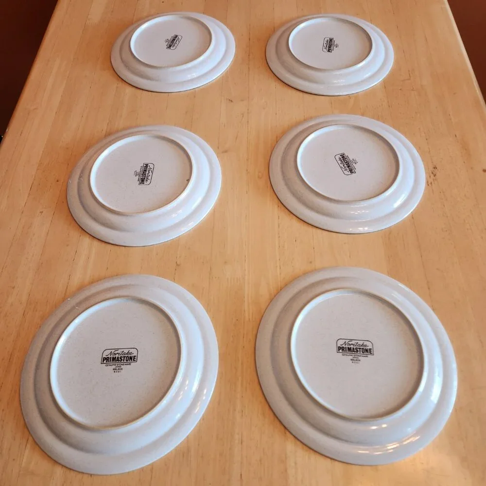 Vintage Noritake Primastone MALAGA Stoneware Luncheon Salad Plate 8 1/4